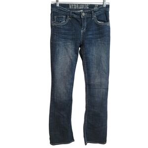 Hydraulic Womens Lola Curvy Slim Boot Jeans Contrast Stitch Western Size 11 / 12